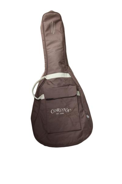 GC03 Corona Brand 600D Black Nylon Fabric Plastic Cord Edge Musical Instrument Cases