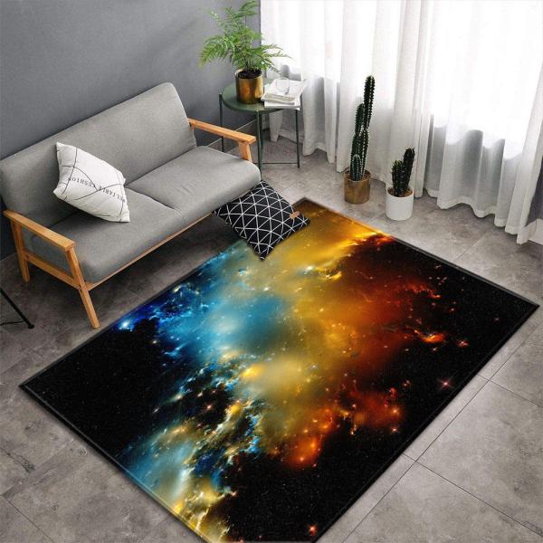 Living room large carpet, bedroom floor mat, scenic, artistic, cute, non slip decorative, and cold insulation mat