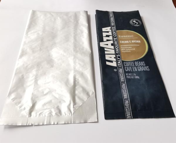 Modified Flat Pocket OEM Side Gusset Coffee Bags PET AL PE Composite