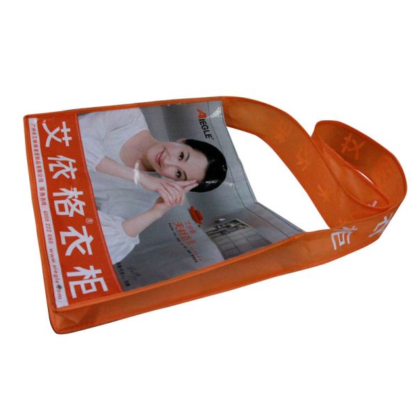 75gsm Cylinder Colorful Printing Nonwoven Fabric Carrier Bags Matt Coated