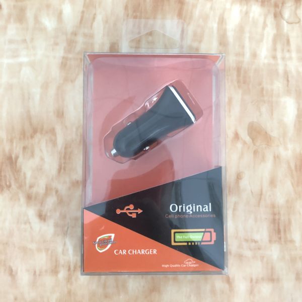 Alloy Zinc Car Phone Charger Adapter , Fast Charging Car Charger Led Light Indicator