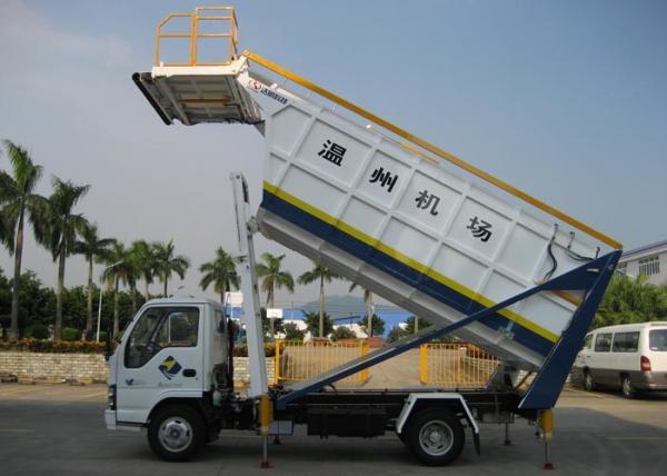 Payload 1000KG Airport Ground Support Equipment Rubbish Truck