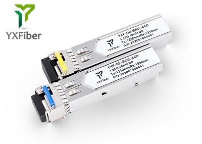 Módulo ótico da relação FTTX 1.25G 40km 1310/1550nm 1.25G SFP do LC