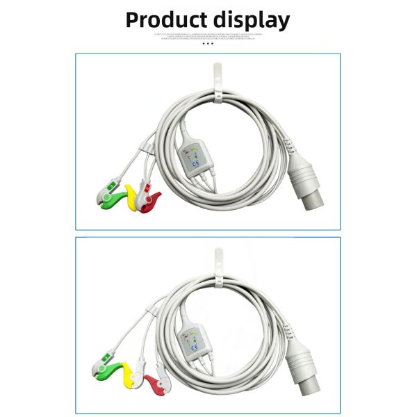 Japanese Nihon Kohden Tec76121K7631C Integrated Three-Conductor Clip-On Medical Consumables Compatible European Standards