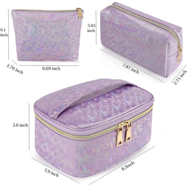 PU Leather Soft Cosmetic Bag Waterproof Pouch Portable Makeup Travel Bag