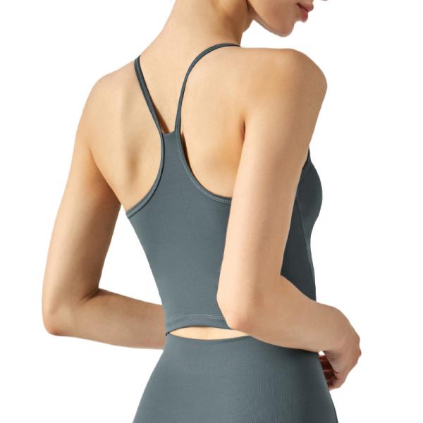 Soft Womens Sports Top Thin Shoulder Belt Breathable Fitness Bra