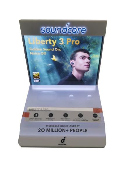 Favre Tabletop Electronic Display Stands Organic Glass For Headphone