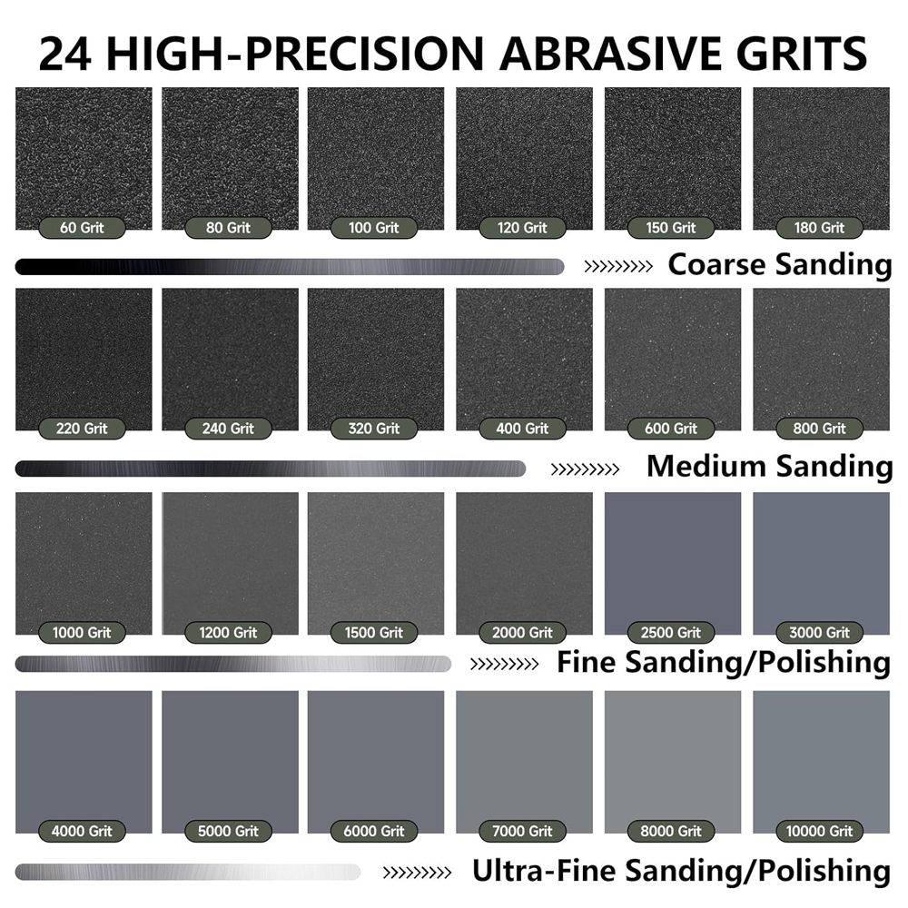 Wet Dry 230*280mm Black Silicon Carbide Sandpaper sheet for Hand Sanding