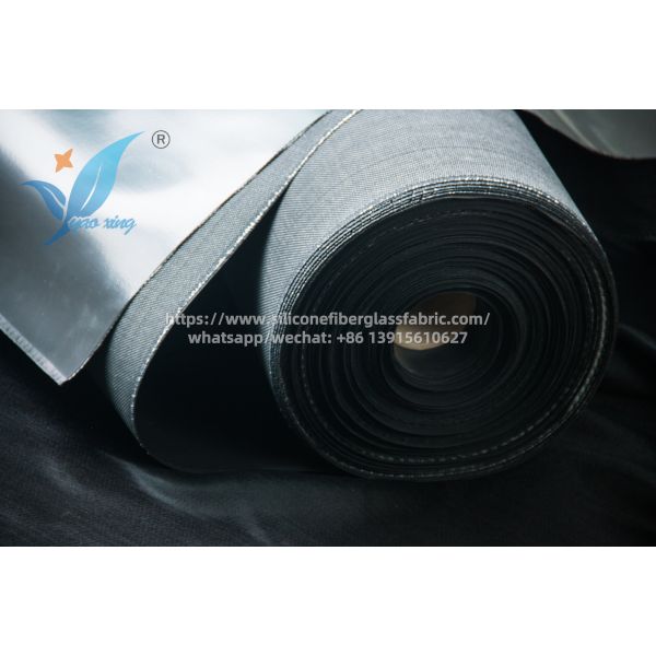 Industrial Silicone Rubber Coated Fiberglass Fabric For Steel Mills And Power Plants
