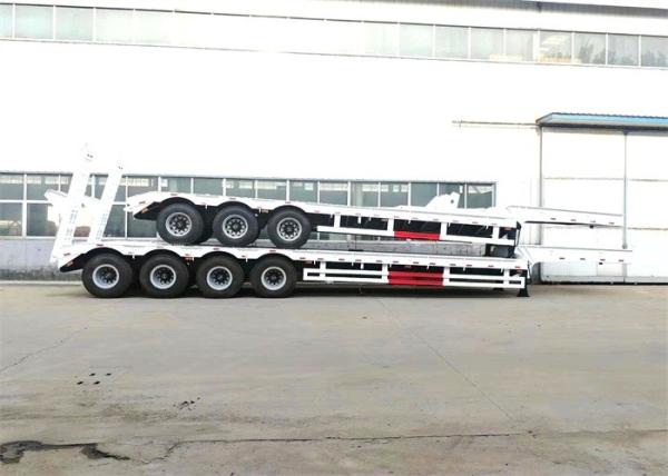 150 Tons 3 Axles Hydraulic Gooseneck Low Bed Semi Trailer