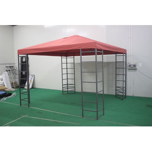 Outdoor Garden Patio 3*3*2.55M Rectangle Double Tops Gazebo in Large Size Package