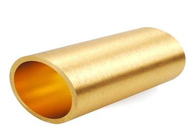 Round  6063-T5 Aluminum Extrusion Tube Profiles For  Industry Yellow Black