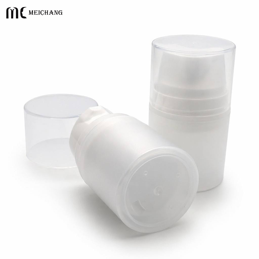 30ml-150ml Self-Sealing Airless Pump Bottle with Protective Cap | PP Vacuum Cosmetic Packaging Bottle(MC-227)