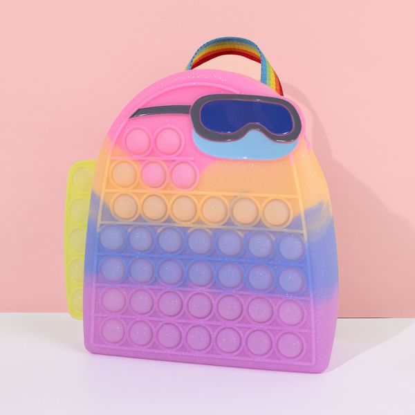 Динозавр мягкий силиконовый карандаш для канцелярских и косметических товаров рюкзак Силиконовый школьный рюкзак