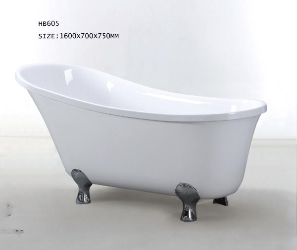 Bathtubs, freestanding Bathtub without faucet , hand shower HB605 1600X700X750