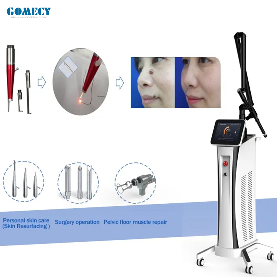 10600nm CO2 Fractional Laser Machine for Skin Rejuvenation & Face Treatment Wrinkles Removal Standing US/EU Plug