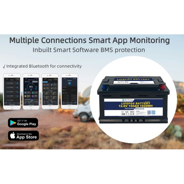 1920Wh 150A RV Литий-железофосфатная батарея низкое саморазрядка LiFePO4 Химия