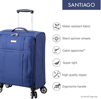 Expandable 3PCS Lightweight Luggage Set With Spinner Goodyear Wheels