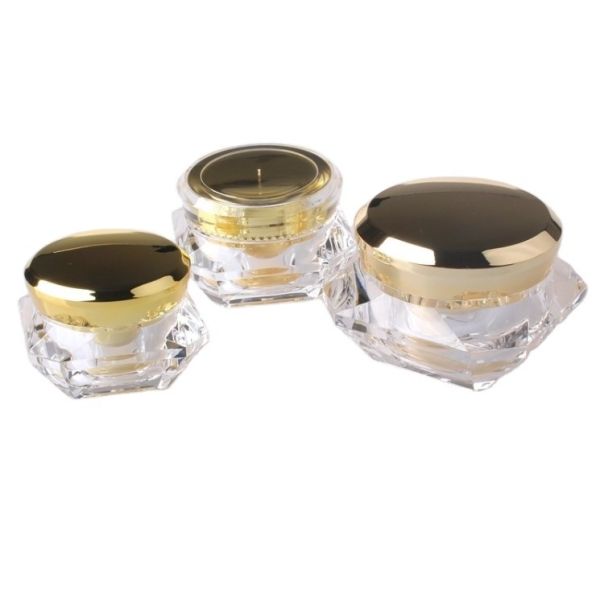 Collar Material ACRYLIC 15g 30g 50g Container for Luxury Eye Cream in Diamond Jar