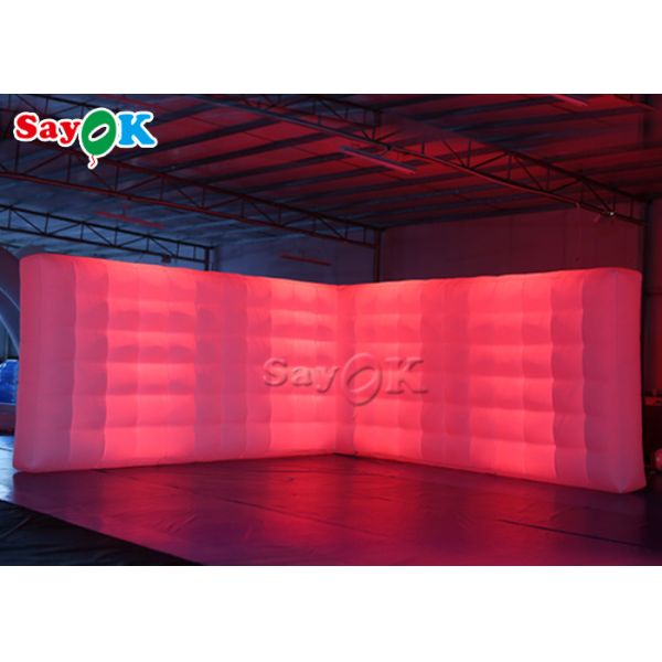 Custom Made Party Led Light 5x2.5mH Inflatable Air Wall