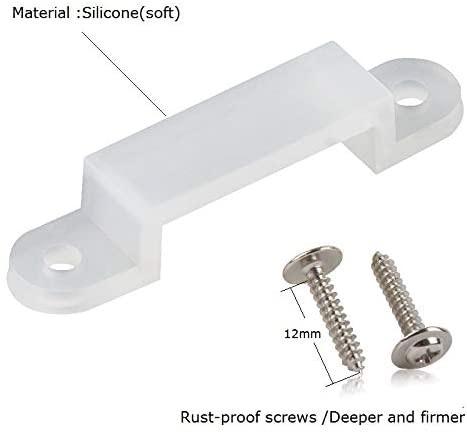 Silicone Led Strip Clip Holder 2835  5050 12mm LED Strip Light Accessories