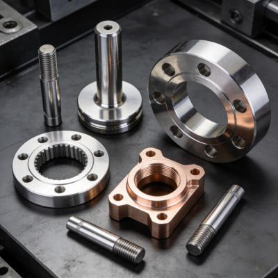 Metals CNC Machining Components Stainless Steel Aluminum Copper ISO9001 Certified