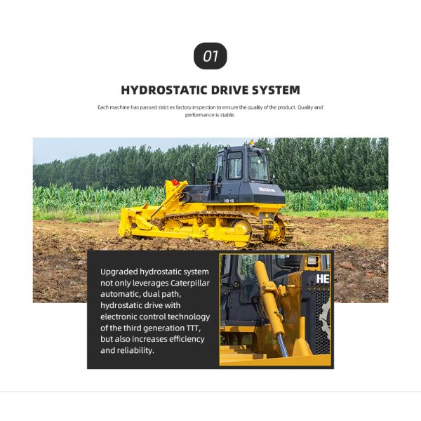 Construction Project Rubber Track Dozer 17000kg With WD10G178E25 Engine HW16E