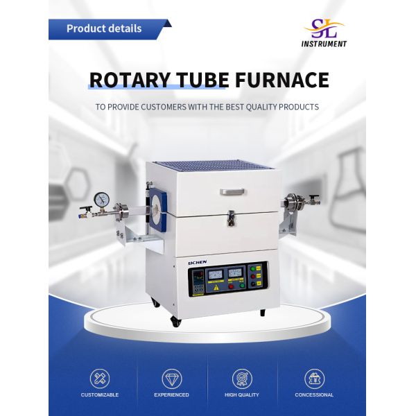 1200C High Temperature Laboratory Electric Tubular Furnace with Double Quartz Zone