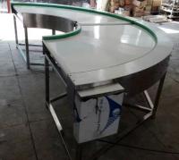 Curved Belt Assembly Line For Electronics Electromechanical Electrical Appliances