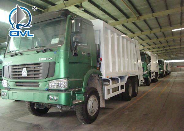 New Garbage Truck 400 L Fuel Tank Garbage Compactor Truck With 4 - Stroke Direct Injection Diesel Engine