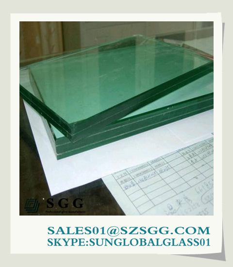 High quality laminated glass 6.38mm