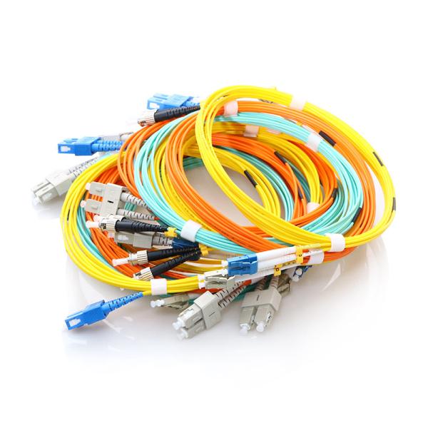 Multimode LC UPC To LC UPC Patch Cable OM3 Aqua 3 Meter
