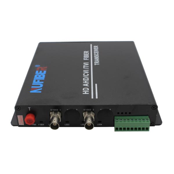 HD AHD / TVI / CVI 1080P Fiber Video Converter 2Ch 2MP Simplex SM 1310 / 1550nm FC