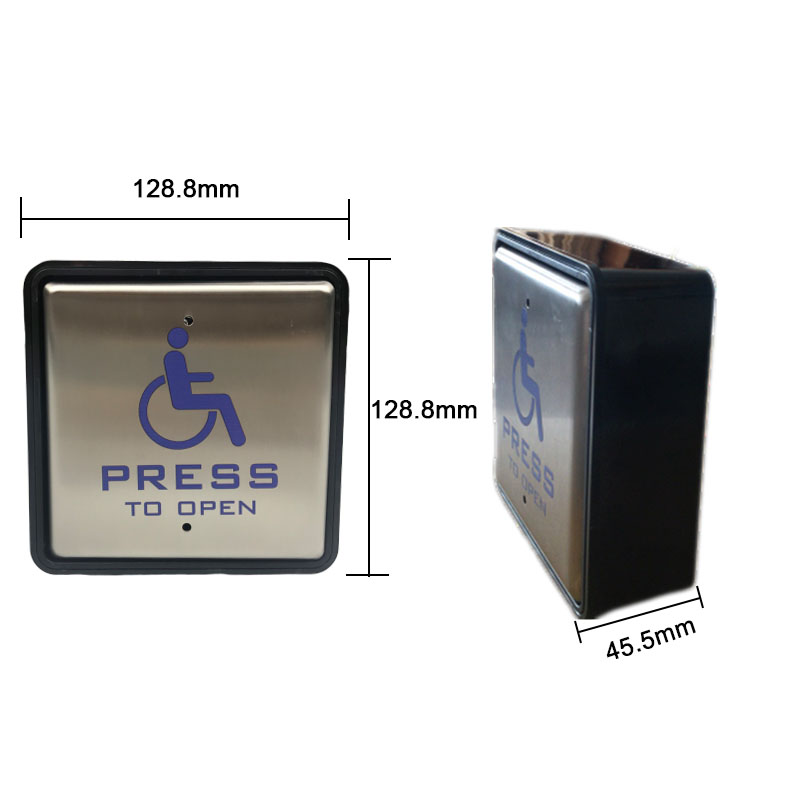 Кнопка SS304 125VAC 12V 15x115x45mm неработающая