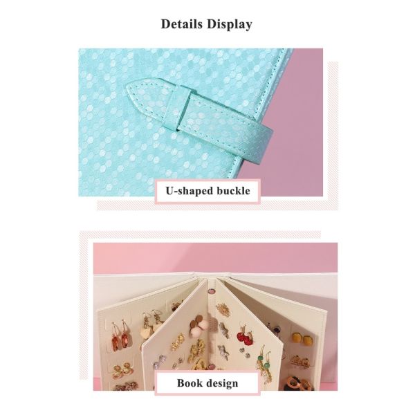 19*14*4.5cm Portable Travel Jewelry Case