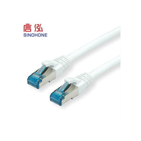 Bare Copper Bulk CAT6 Shielded Cable HDPE Insulation 250V AC 2A