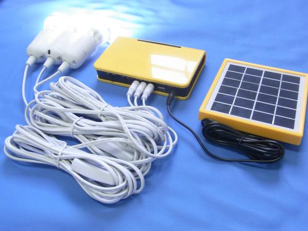 Home Solar Panel Light Kit  Solar Camping Light Kit 12 Hours AC Charging Time