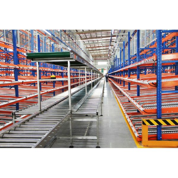 A24: Carton Flow Racking Gravity Roller Racking roller conveyor racks With Aluminum Alloy Roller