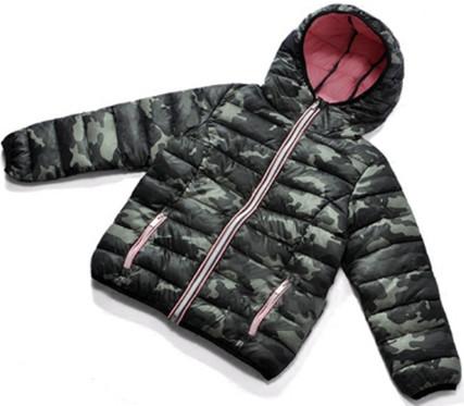 Hooded Kids Lightweight Down Jacket , Breathable Boys Winter Puffer Coat