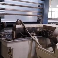 Máquina de extrusión usada de alta velocidad de 1,5 m, extrusora de hilos planos de PP PE de 250 m/min