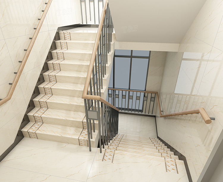 baldosas cerámicas de la escalera de 1200X300X170m m, tejas antis de la escalera de la resbalón de la porcelana