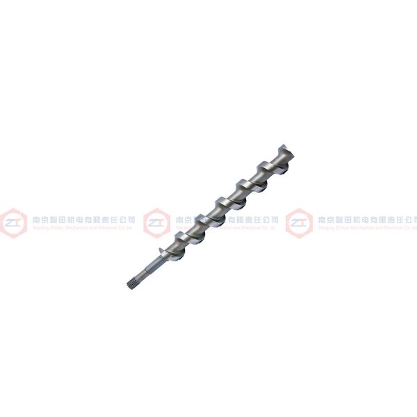 Side Feed Screw for Twin Screw Extruder with Wear-Resistant Alloy Structure