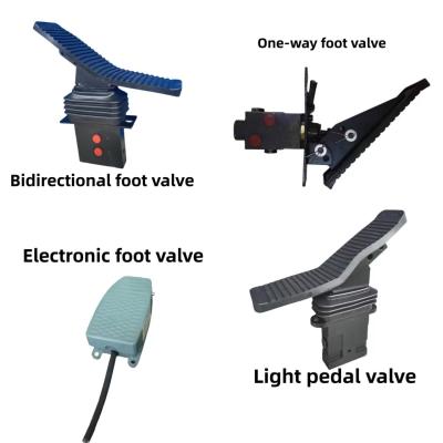 Excavator Foot Valve With Bidirectional / One Way / Electric Foot Valve