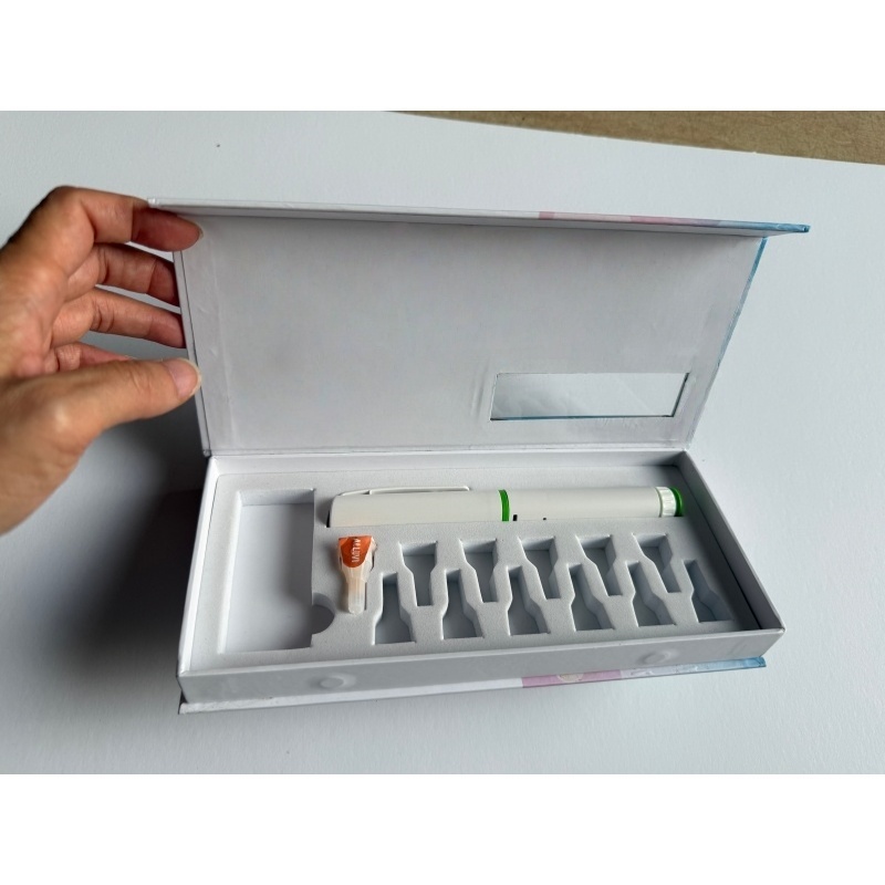 Cosmetics Packaging Box Peptid Custom Design Recyclable 3mL/10mL Vial Magnetic Closure Pen Box 