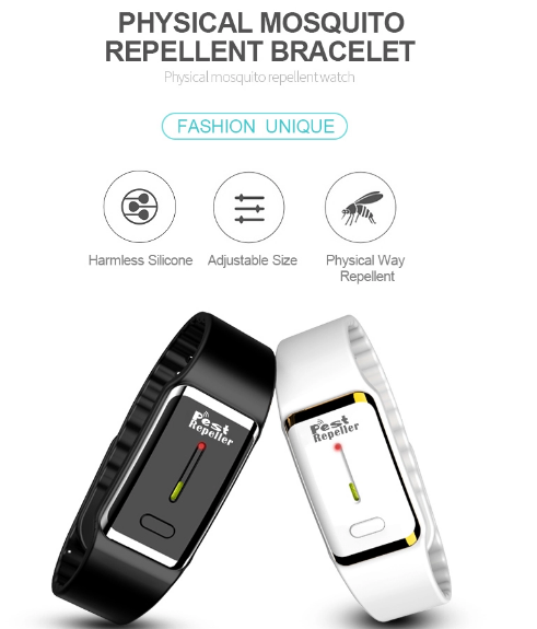 Anti Mosquito Watch Ultrasonic Fly Repeller Pest Repeller Watch for Outdoor