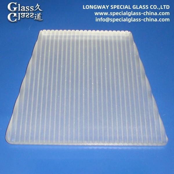 Sandblasting Surface Linear Glass Light Lens Spotlight Glass Cover