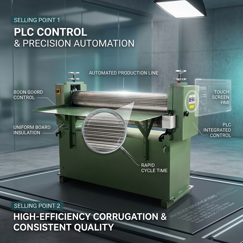 PLC Transformer Insulation Paper Board Corrugating Machine Automatic Line