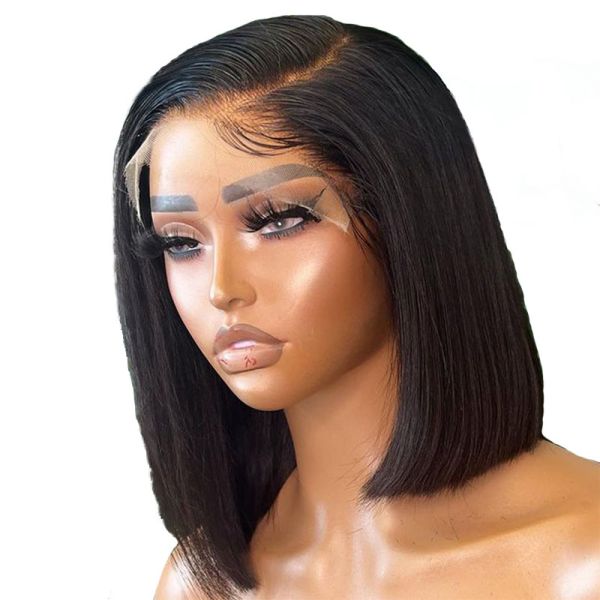 14 Inch Full Hd Lace Front Human Hair Glueless Wigs 360 Full Lace Frontal Wig Human Hair