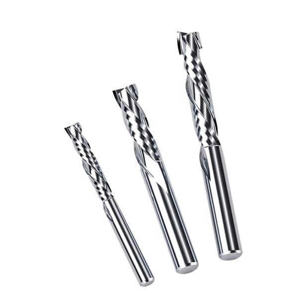 Wholesale up and Down Cutting Double groove Milling Cutter Used for Woodworking Carving No Burrs