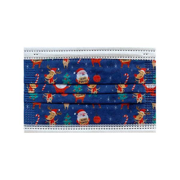 Customized Disposable Christmas Face Mask Printed Christmas Face Mask 3 ply Christmas Face Mask